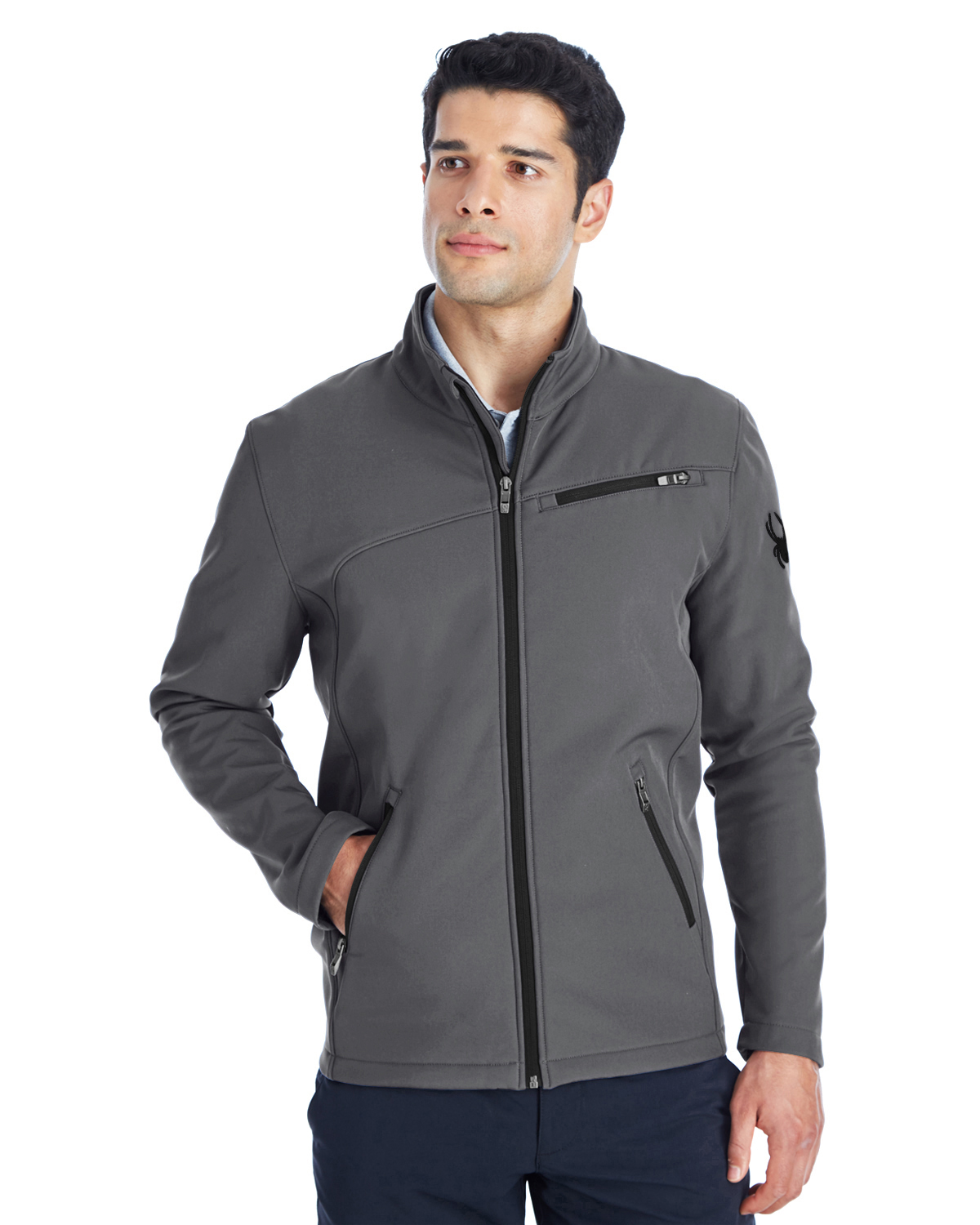 Spyder Giacca Uomo Transform Con Cappuccio – Soft Shell Impermeabile – Idrorepellente, Fodera In Pile – Taglia Small, Frontier